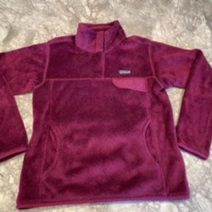 Patagonia Women's Re-Tool Snap-T® Fleece Pullover Size Medium (Maroon)